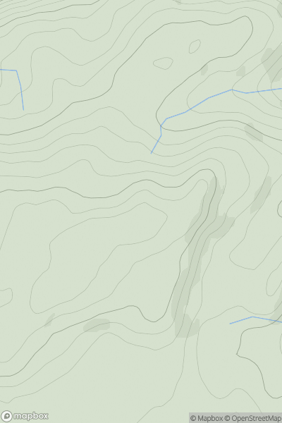 Thumbnail image for Mynydd Bach [South-West Wales] showing contour plot for surrounding peak